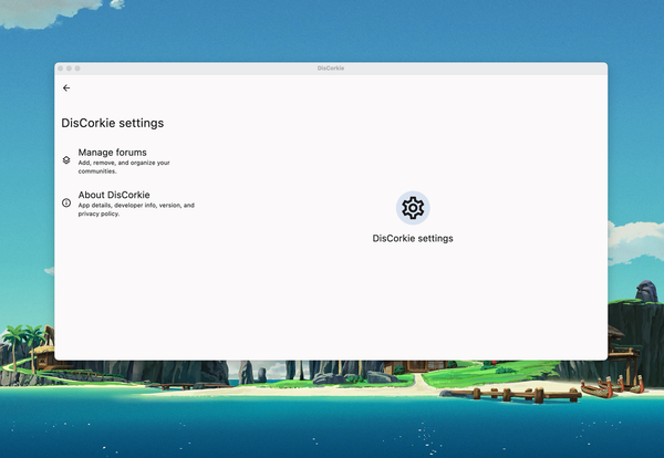 The image shows the Settings Screen of the AppOutlet